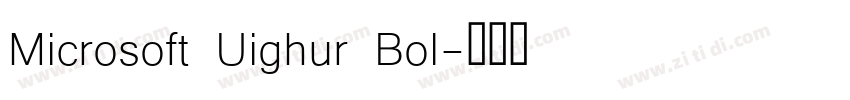 Microsoft Uighur Bol字体转换
